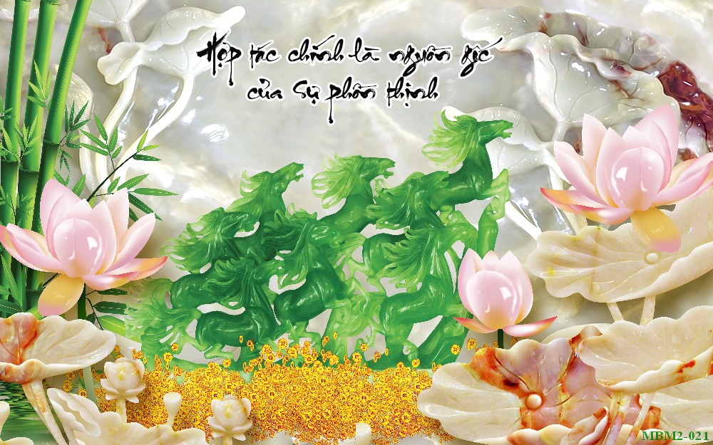 Tranh ngựa - bát mã - Mã đáo MBM2-021